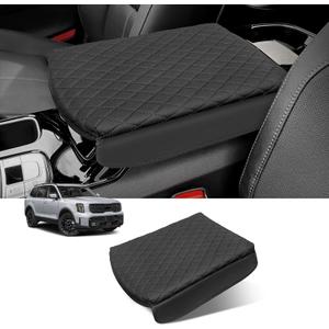 Custom for Center Console Cover Kia Telluride 2020-2026 Accessories, Armrest Cover PU Leather Seat Box Cover Protector