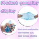 Dream Squishy Drop Squishy Stress Ball,Water Drop Fidget Stress Ball,Ice Squishys Stress Cube-Drop Malt Sugar Balls Sensory for Relief Anxiety Pink, Classroom Prize Toys (Pink)
