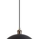 Vintage black and gold Pendant Light 13.7'' Retro Farmhouse Dome Pendant Lamp Modern Industrial Chandelier for Wire length 78.74'' Kitchen Island, Bedroom, Dining Room, Living Room, Hallway