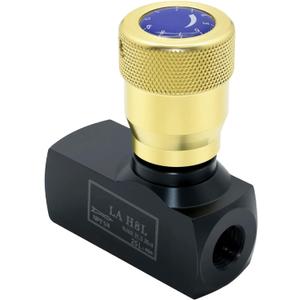Hydraulic Flow Control Needle Valve Single Direction Carbon Steel Hydraulic,1/4 Inch Npt Ports