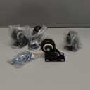 2 inch Swivel Caster Wheels Without Brake and No Noise Wheels, Heavy Duty Casters Total Capacity 600lbs (Pack of 4)