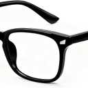 Blue Light Glasses for Woman Men | 99% Blue Light Blocking Glasses | Computer Glassess | Gaming | TV Phone Screen Reader Square Frame | Anti Eyestrain & UV Glare,1 Pack