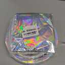 Iridescent Party Supplies for 20 Guests, Disposable Iridescent Tableware Set Includes Holographic Paper Plates, Napkins, Forks, Tablecloth for Birthday Mermaid Themed Party Decorations Wedding