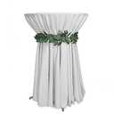YOUR CHAIR COVERS - 132 Inch Round Premium Polyester Tablecloth - White, Linen Table Cloth for Standard Round Tables