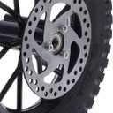 Front Wheel Assembly, Rubber and Metal Tire 12.5x2.75in Disc Brake Sprocket Bolts fit for 2 Stroke Mini Dirt Bike(Black)
