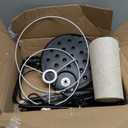 Upgraded Dimmable Floor Lamp, 1000 Lumens LED Edison Bulb Included, Arc Black Floor Lamps for Living Room Modern Standing Lamp with White Shade, Tall Lamps for Living Room Bedroom Office Dining Room