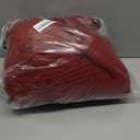 Hommtina Christmas Tree Skirt 48 Inches Red Tree Skirt,Christmas Tree Decorations Faux Fur Tree Skirt for Xmas Holiday Home Party Decorations Ornaments (Wave Red)