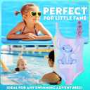 Get Trend One Piece Swimsuit for Girls Teens Kawaii Bathing Suit Cute Swim Suit Swimwear (11-12 Years, Multi Stitch)