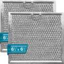 WB02X11534 for Samsung Microwave Filter DE63-00666A Compatible with GE Microwave Grease Filter - 6-3/8" x 6-3/4" x 3/32" Air Filter Replacement for Samsung Over-The-Range Microwave Filter - 2-Pack