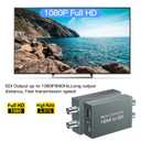 HDMI to SDI, HDMI to 3G-SDI/HD-SDI Converter, Audio Embedder 2 Way SDI Converter Dual SDI Output Adapter Support 1080P for Camera Home Theater