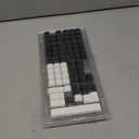 Womier Low Profile Keycaps for Mechanical Keyboard, Black Shine Through Keycaps, PBT Keyboard Key caps 60% 65% 75% 96% 100% for Cherry Gateron MX Switches, Black Backlight