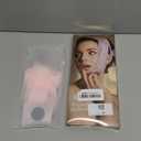 Reusable V-Line Sculpting Face Mask Silicone Chin Strap for Jawline Tightening & Double Chin Reduction (23-27 Inches) (Pink) -01