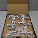 ineonlife Welcome to the Jungle Neon Sign Green Letter LED Neon Lights for Bedroom Wall Love Oh Baby for Room Decor Bar Party Wedding Engagement Wall Hanging Decor USB Powered Green USB Powerd 15.3x12.6in