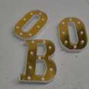 Halloween Decorations Indoor BOO Light up Sign Letters "BOO" Sign Halloween Decor for Kitchen Tabletop Indoor Spooky Party Atmosphere Illuminator for Ghost Festival Celebrations White