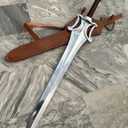 38He-Mans Power Sword, 1:1 Full Size Fantasy Display Prop
30" High Carbon Steel Blade, 10" Leather Wrapped Handle, Handcrafted Collector Quality Replica with Premium Sheath