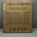 Cumbor 29.7-57" Extra Wide Baby Gate for Stairs, Mom's Choice Awards Winner-Dog Gate for Doorways, Pressure Mounted Walk Through Safety Child Gate for Kids Toddler, Tall Pet Puppy Fence Gate, Black (29.7-57"W x 30.5"H)