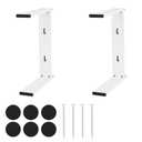 2pcs 2-in-1 Stand Legs for Cricut Maker Explore, Metal Shelf Legs with Anti-Slip Pads Easy to Install Accessories Compatible with Cricut Maker 3 / Maker/ Explore 3/ Explore Air 2(White)