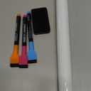 CUHIOY Magnetic Whiteboard Sheets 20" x 12" for Fridge, Easy to Clean Refrigerator Magnet Dry Erase White Board, Idea for Family Planner Organiser to Do List Grocery List with 4 Marker Pens & Eraser