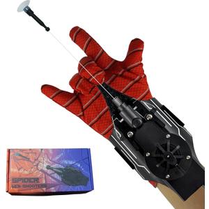 Spider Silk Launcher for Kids,Web Shooters- USB Type c Charging, Launch Distance 8ft - Can Grab Small Objects-Variety of Play Modes ((Black))