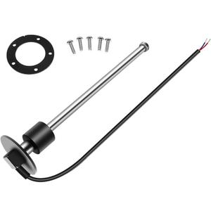 Geloo 240-33 ohms 18" Fuel Sending Unit Marine Fuel Gauge Sensor Fuel Water Level Sending Units Boat Fuel Gas Tank Sender Water Tank Sensor Fuel Gas Sending Unit Truck Gas Fuel Tank Sender (450mm)