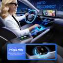 Wireless CarPlay Adapter for Apple iPhone & Android, 2-in-1 Adapter Convert Wired to Wireless Dongle