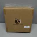 Defined Deco 12in Decorative Tray-Round Serving Tray with Metal Handle-Black Decorative Tray for Home Decor,Living Room Decor,Coffee Table Decor,Rustic Wooden Tray for Kitchen Table Decor,Dining Table