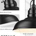 zeyu 2 Pack Barn Lights, Exterior Wall Mount Light for Porch, 18 Inch Modern barn Lights, Matte Black Finish, 016-1BL-2 BK