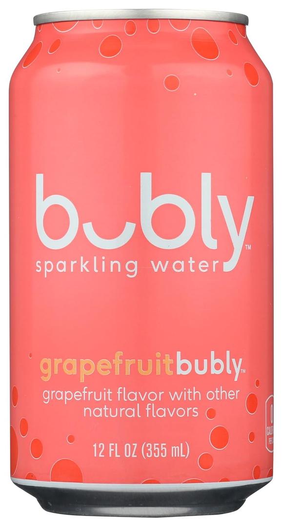 Bubly Sparkling Water, Grapefruit, 12 oz (EXP 10/12/26)