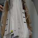 Full Size Bed Frame 14 Inch White, Metal Bed Frame Full with Gaskets, No Box Spring Needed, Heavy Duty Steel Plarform Supprt, Rounded Corner Design, Reserved Holes, Noise Free, Storage Space