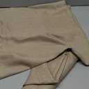 LAMIT Linen 100% Blackout Window Curtains for Bedroom, Linen Textured Thermal Farmhouse Curtains Back Tab and Rod Pocket Window Panels with White  36x24 Panels,  Oatmeal