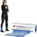 THERABAND Resistance Bands, 6 Yard Roll Professional Latex Elastic Band For Upper & Lower Body, Core Exercise, Physical Therapy, Pilates, Home Workouts, Rehab, Blue, Extra Heavy, Intermediate Level 2