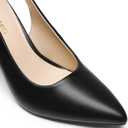 DREAM PAIRS Women's Sling back Heels Chunky Block Heels Pointed Toe Closed Toe Pumps Comfortable Work Office Business Shoes, 9