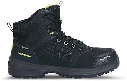 New Balance Calibre Composite Toe Work Boots for Men - EH, PR, Non-Slip Leather Safety Shoes for Industrial & Construction Size 13