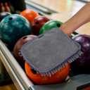 3 x Bowling Towel Shammy Pad - Wearable Soft Bowling Ball Towel, Dual-Sided Chenille & Microfiber Bowling Rag for Easy, Gentle Cleaning, Highly Absorbent Bowling Accessories for Men Women
