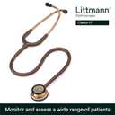 3M Littmann Classic III Monitoring Stethoscope, 5809, More Than 2X as Loud, Weighs Less, Stainless Steel Copper-Finish Chestpiece, 27" Chocolate Tube, Copper Stem and Headset
