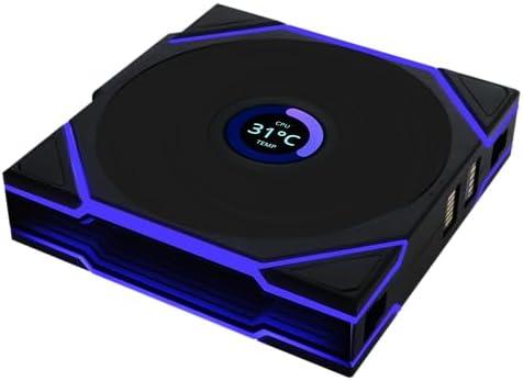 Lian Li UNI Fan TL - LCD Wireless 120 - Single Pack - 2.4 GHz Wireless Signal RGB & PC Case Fan - Infinity Mirror Design - LCD Display - Controller NOT Included & Required - Black (12TLLCD1W1B)