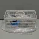 Voldra Hair Dryer Holder Cabinet Door, Adhesive Hair Tool Organizer Wall Mount Adjustable Height Blow Dryer Holder Under Sink/Countertop for Flat Curling Iron, Hair Brush and Straightener (1, White)