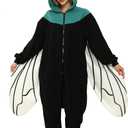 Adult Black Fly Costume Onesie Fly Bug Pajamas Halloween Costumes Anime Cosplay pajamas for Men Women (X-Large, Green)