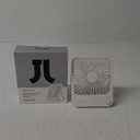 JISULIFE Small Desk Fan Battery Operated, 180 Foldable Portable Fan, 4 Speeds Adjustable Ultra Quiet for Home Office Travel Outdoor-White