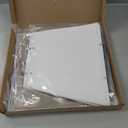 White Lamp Shades Set of 2, 8''x8''Top, 13''x13''Bottom 10'' Height, Square Lampshades Replacement Lamp Shades Natural Linen Hand Crafted for Table Lamps Floor Lamps Pendent Light, Assembly Required