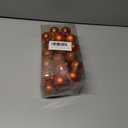 Hollyone 1.57" Orange Christmas Ornaments - 36 Pcs Mini Shatterproof Balls - Christmas Tree Decorations - Small Xmas Ornaments with Hanging Loop - Wedding, Holiday, Party, Home Decor