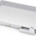 Stanbroil Stainless Steel Universal Griddle for Charcoal/Gas Grills, 23" x 16" Rectangular Cooking Griddle with Removable Grease Drip Tray