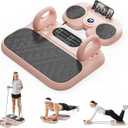 Pilates Board, 6-in-1 Portable Pilates Reformer Machine with Adjustable Resistance, Home Gym Equipment for Core & Full Body Workout, Pilates Trainer for Women, Beginners