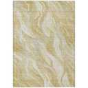 Addison Rugs Chantille ACN720 Gold 2'6" x 3'10" Indoor Outdoor Area Rug, Easy Clean, Machine Washable, Non Shedding, Bedroom, Entry, Living Room, Dining Room, Kitchen, Patio Rug