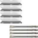 SN3041 (4-Pack) SA0361 (4-Pack) 17 5/16" Heat Plate and Burners Relacement for Charmglow 720-0304 Nexgrill 720-0304 Permasteel PG-50400-S and Other Gas Grill Models
