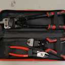 3-Piece Bolt Cutter Pliers Set, 14" Heavy Duty Bolt Cutter, 8" Mini Bolt Cutter, 8" Wire Cable Cutter with Carrying Bag, Cr-V Blade for Cutting Locks, Steel Wire, Barbed Wire, Chains