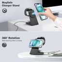 3 in 1 Magnetic Wireless Charging Station Apple 20W Charger Stand Magnetic Wireless Charger for iPhone 16 15 14 13 12 Pro/Pro Max/Plus/Mini AirPods 2/3/Pro iWatch Ultra/8/7/SE/6/5/4/3/2 (3 in 1)