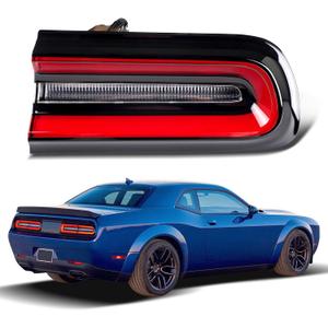 LED Tail Lights Compatible With 2015 2016 2017 2018 2019 2020 2021 2022 2023 Dodge Challenger Outer Rear Lights Assembly Factory OEM Taillights 68403954AB CH2801207 Right Passenger Side