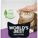 WORLD'S BEST CAT LITTER Multiple Cat Lavender Scented 15-Pounds - Natural Ingredients, Quick Clumping, Flushable, 99% Dust Free & Made in USA - Calming Fragrance & Long-Lasting Odor Control