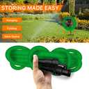 Garden Hose, 75ft Water Hose, Lightweight Outside Lawn Hose, Outdoor Hose for Yard Backyard, Collapsible & Car Wash 3/4" Connectors Manguera de Agua, Yarn Essential Lawn & Garden Watering Equipment